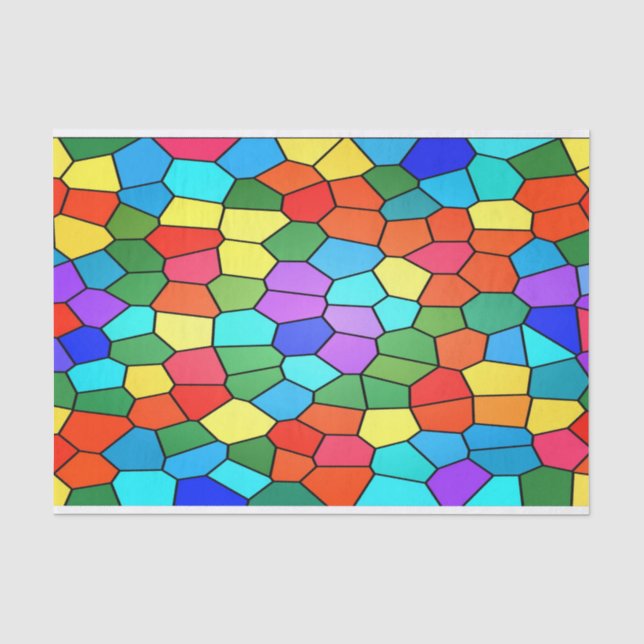 Papier Mousseline Stained Glass (Recto)