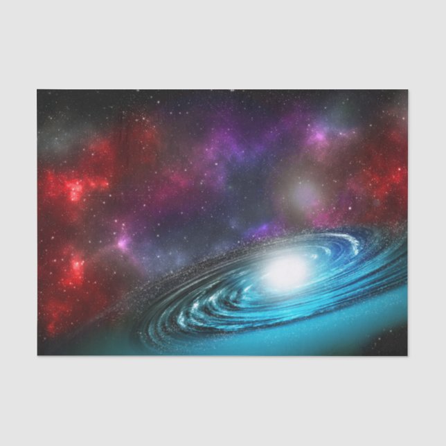 Papier Mousseline Starfield de la Voie Lactée avec poussière cosmiqu (Recto)