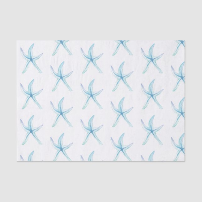 Papier Mousseline Starfish dans les pastels (Recto)