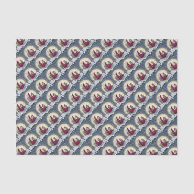 Papier Mousseline Starry Night Belsnickle Père Noël CHRISTMAS PACKAG (Recto)