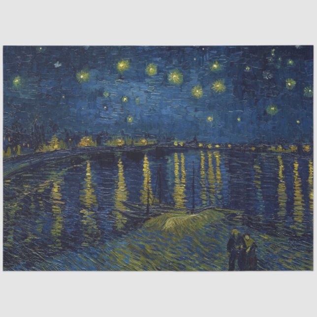 Papier Mousseline Starry Night, Vincent van Gogh (Recto)