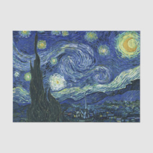 Papier Mousseline Starry Night Vincent van Gogh Art Peinture