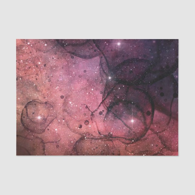Papier Mousseline Starry Stars Espace Galaxy Motif Espace extra-atmo (Recto)
