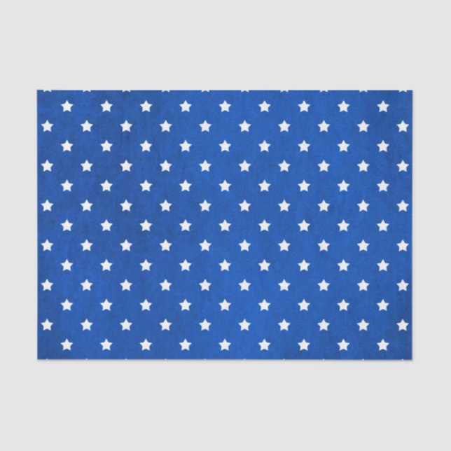 Papier Mousseline Stars on Digital Fabric Texture par Shirley Taylor (Recto)