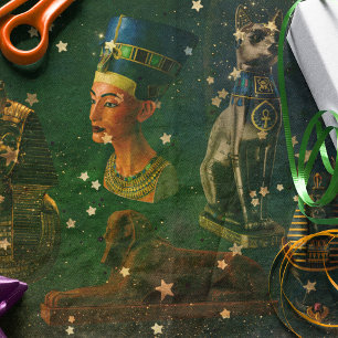 Papier Mousseline Statue égyptienne