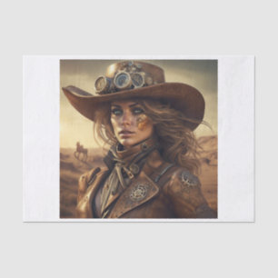 Papier Mousseline Steampunk femme Decoupage Papier