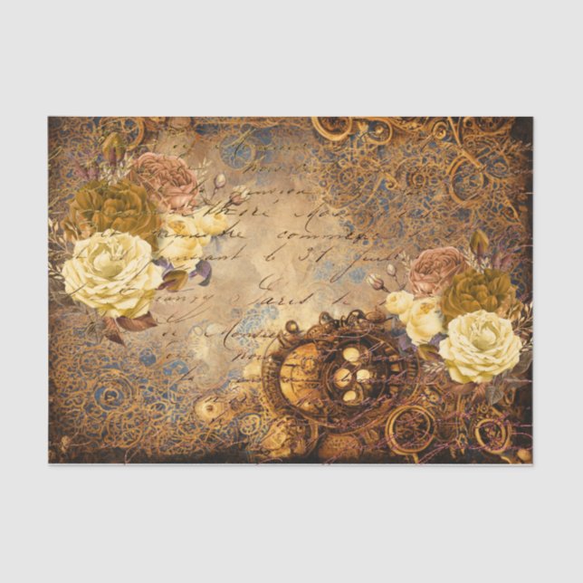 Papier Mousseline Steampunk Flower Dream (Recto)