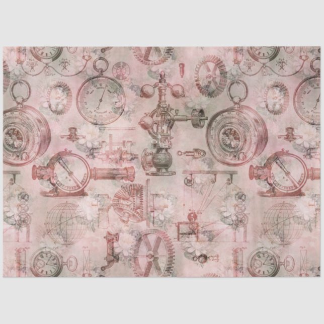 Papier Mousseline Steampunk Romance Series Design 4 (Recto)