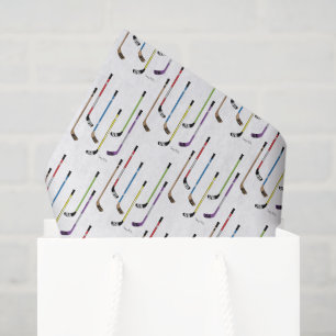 Papier Mousseline Sticks de hockey colorés et Camion