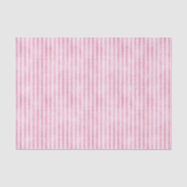 Papier Mousseline Stipes roses déprimées (Recto)