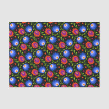 Style mexicain coloré motif floral élégant gras