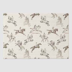 Papier Mousseline Style moderne Beige Horseback Toile