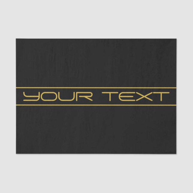 Papier Mousseline Style moderne et modifiable Texte Or & Grilles (Recto)