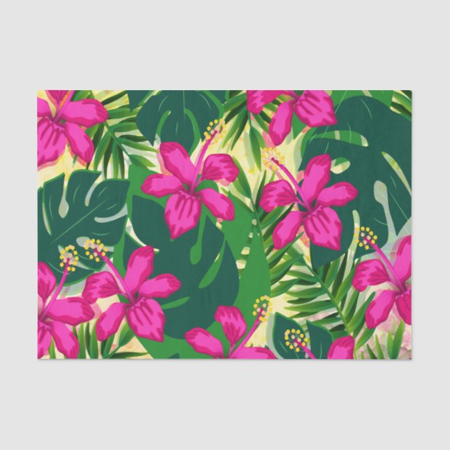 Papier Mousseline Style tropical hawaïen (Recto)