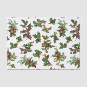 Papier Mousseline Style Vintage Festif Holly