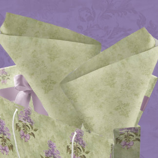 Papier Mousseline Style vintage Vert Damas Découpage