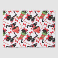 Sucre de canne de chat rouge en colère Noël