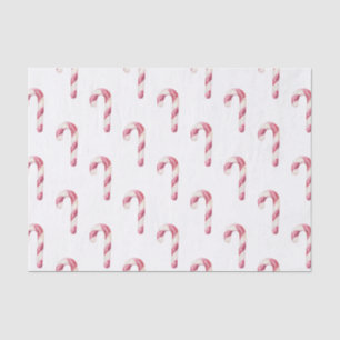 Papier Mousseline Sucres de canne de menthe blanche rouge
