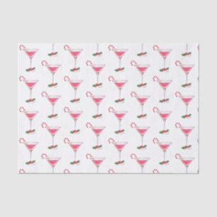 Papier Mousseline Sucres de canne et cocktails Motif Noël