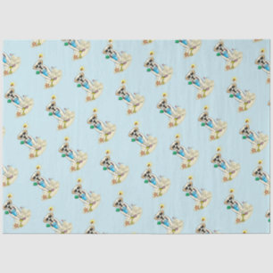Papier Mousseline Summer Beach Yellow Labrador Retriever - Mignonne 
