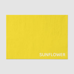 Papier Mousseline Sunflower jaune Nom de la couleur