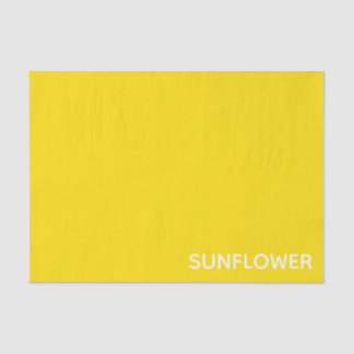 Papier Mousseline Sunflower jaune Nom de la couleur