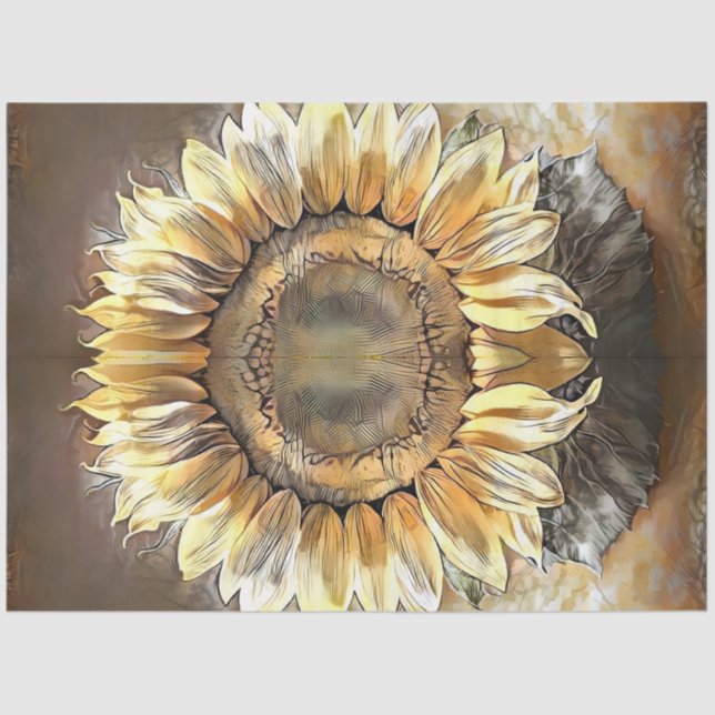 Papier Mousseline Sunflower Mirror Collection d'art moderne (Recto)