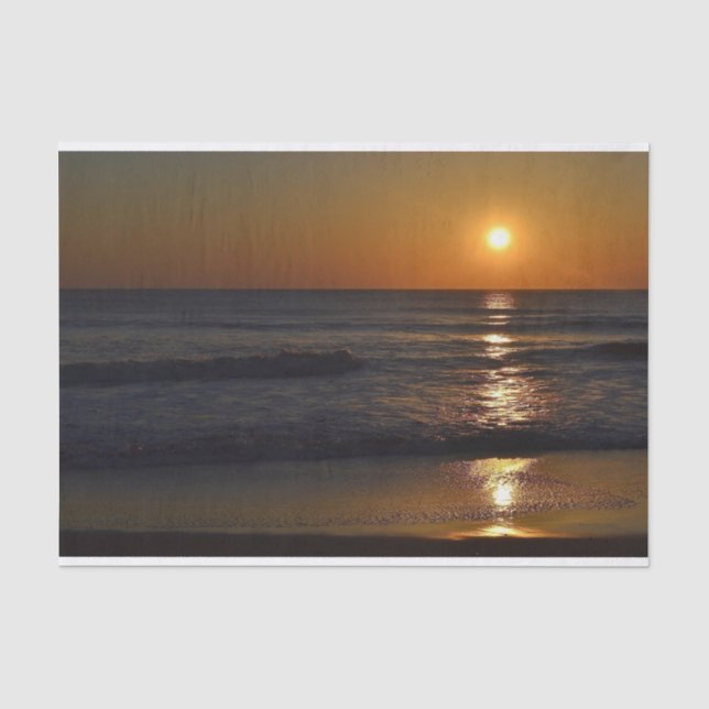 Papier Mousseline Sunrise at the Beach by Shirley Taylor (Recto)