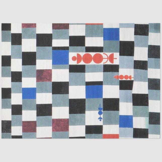 Papier Mousseline Super échecs, Paul Klee (Recto)