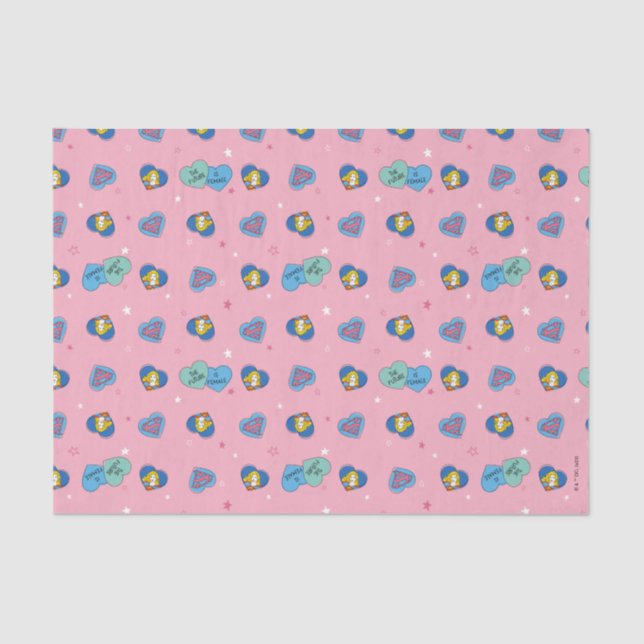 Papier Mousseline Supergirl hors de ce monde Retro Graphisme (Recto)