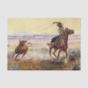 Papier Mousseline "Sur l'étang" de Charles M Russell