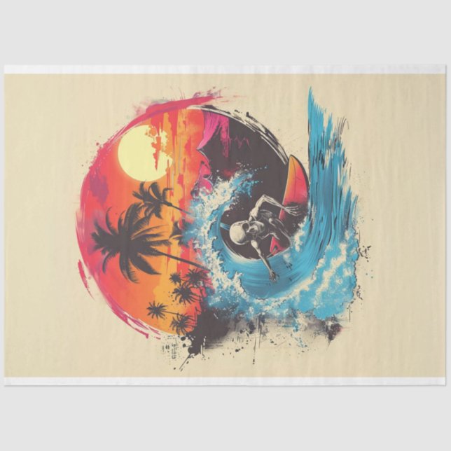 Papier Mousseline Surf des os crâniens #4 (Recto)