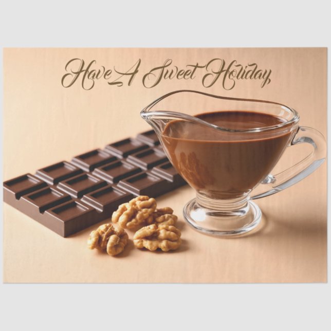 Papier Mousseline Sweet Chocolate And Chocolate Paste Bowl Custom (Recto)