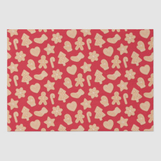 Papier Mousseline Sweet Christmas Gingerbread Motif de cookies