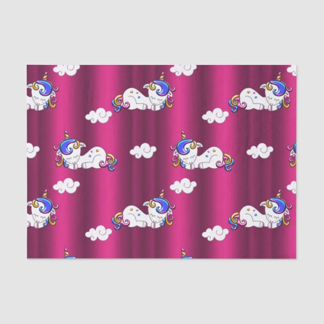 Papier Mousseline Sweet Dreams Unicorns (Recto)