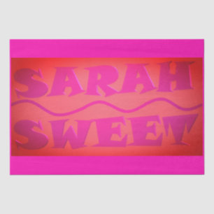 Papier Mousseline Sweet Sarah couleurs chaud rose et orange brûlé