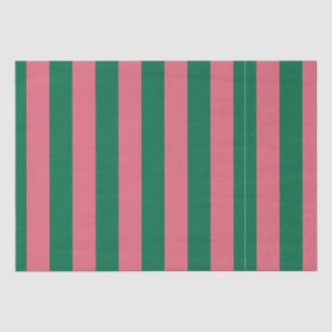 Papier Mousseline Sweetheart Rose Pickle Rayure Verte