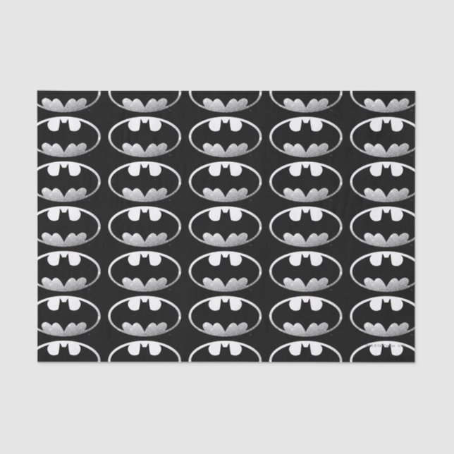 Papier Mousseline Symbole Batman | Logo Grainy (Recto)