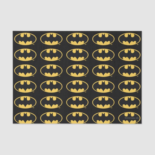 Papier Mousseline Symbole Batman | Logo ovale (Recto)