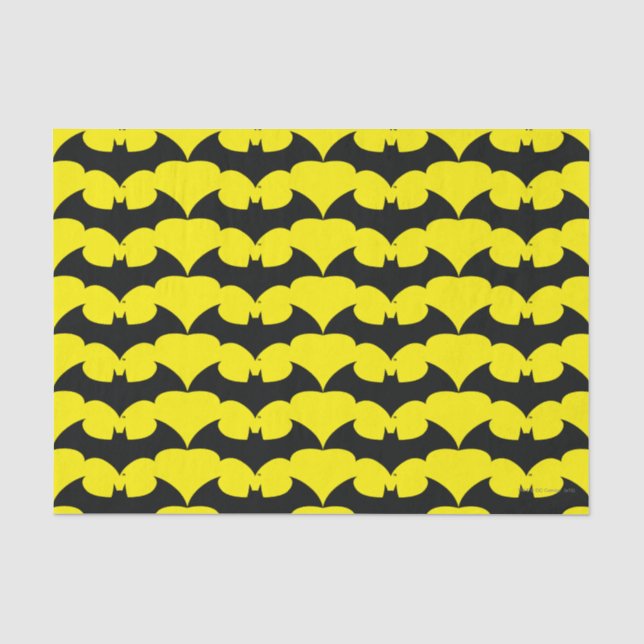 Papier Mousseline Symbole Batman | Logo Simple Bat Silhouette (Recto)