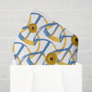 Papier Mousseline Symbole de PAIX ukrainien Signe Tournesols Ukraine