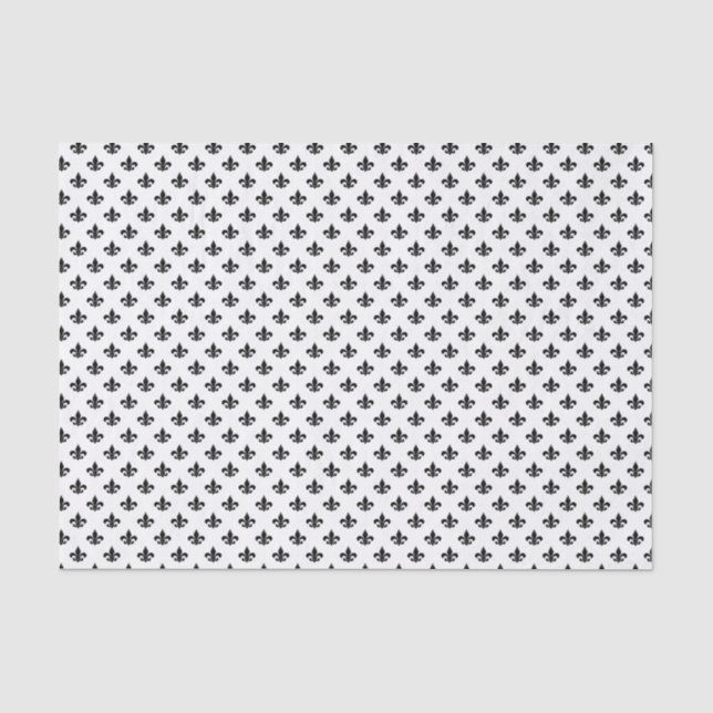 Papier Mousseline Symbole Fleur De Lis Motif (Recto)