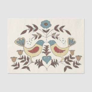 Papier Mousseline SYMBOLE Hex Amish néerlandais Pennsylvanie Bird Am