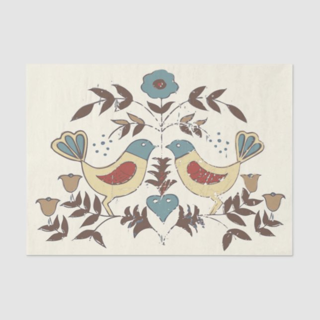 Papier Mousseline SYMBOLE Hex Amish néerlandais Pennsylvanie Bird Am (Recto)