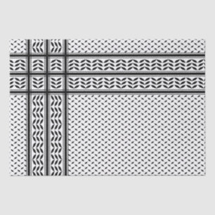 Papier Mousseline Symbole Keffiyeh de la Palestine Motif de résistan