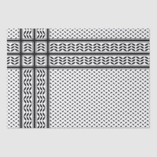 Papier Mousseline Symbole Keffiyeh de la Palestine Motif de résistan