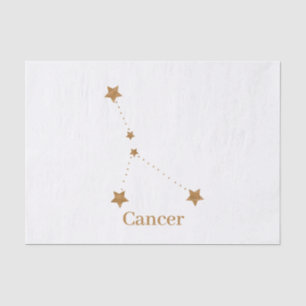 Papier Mousseline SYMBOLE Zodiaque moderne Cancer de l'or Eau de l