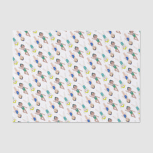 Papier Mousseline Synchronisation Swimmer Girls Swim Team Synchro