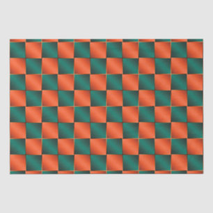 Papier Mousseline Tableau de bord orange et vert brillant