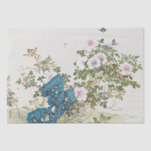 Papier Mousseline Tableau japonais vintage par Yamamoto Baiitsu